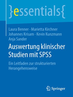 cover image of Auswertung klinischer Studien mit SPSS